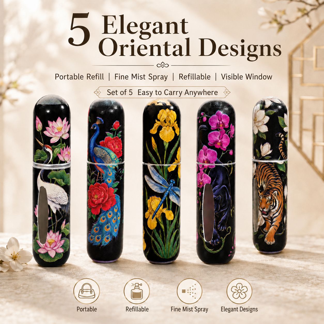 Perfume Fragrance Direct - مجموعة من 5 زجاجات عطر على