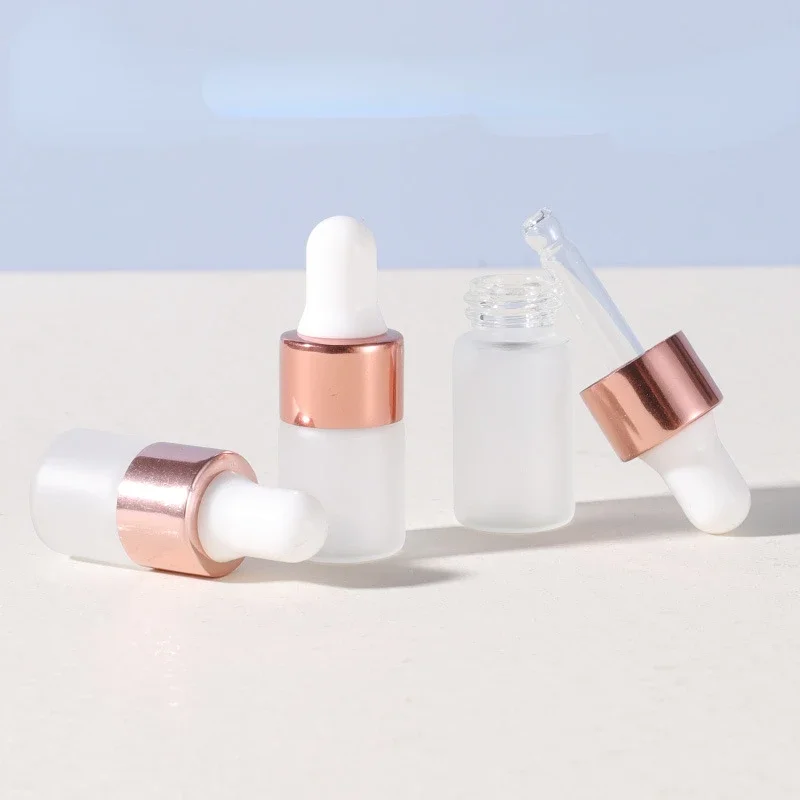 Rose Water Spray - المحمولة ارتفع الذهب الزجاج متجمد بالقطارة