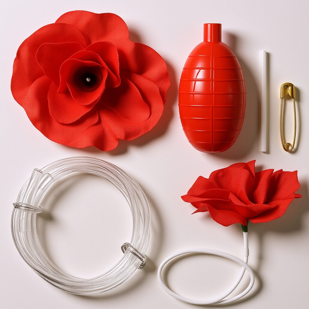 Rose Water Spray - دبوس زهرة وردة مضحك يرش الماء،