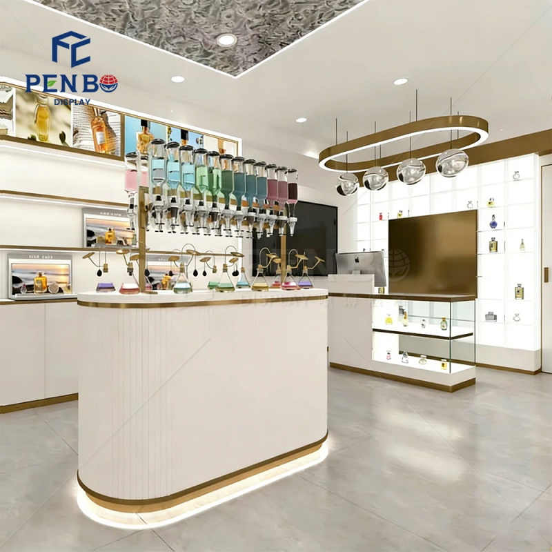 Perfume Fragrance Bar - خزانة عرض عطور مضاءة حسب الطلب،