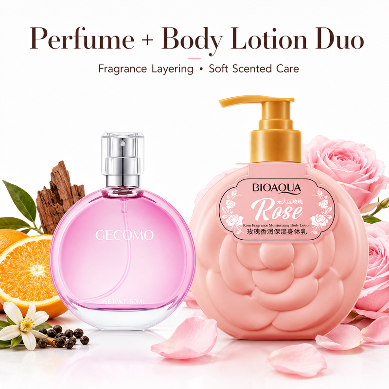 Perfume Fragrance Body Lotion - مجموعة عطور نسائية من جيكومو 50