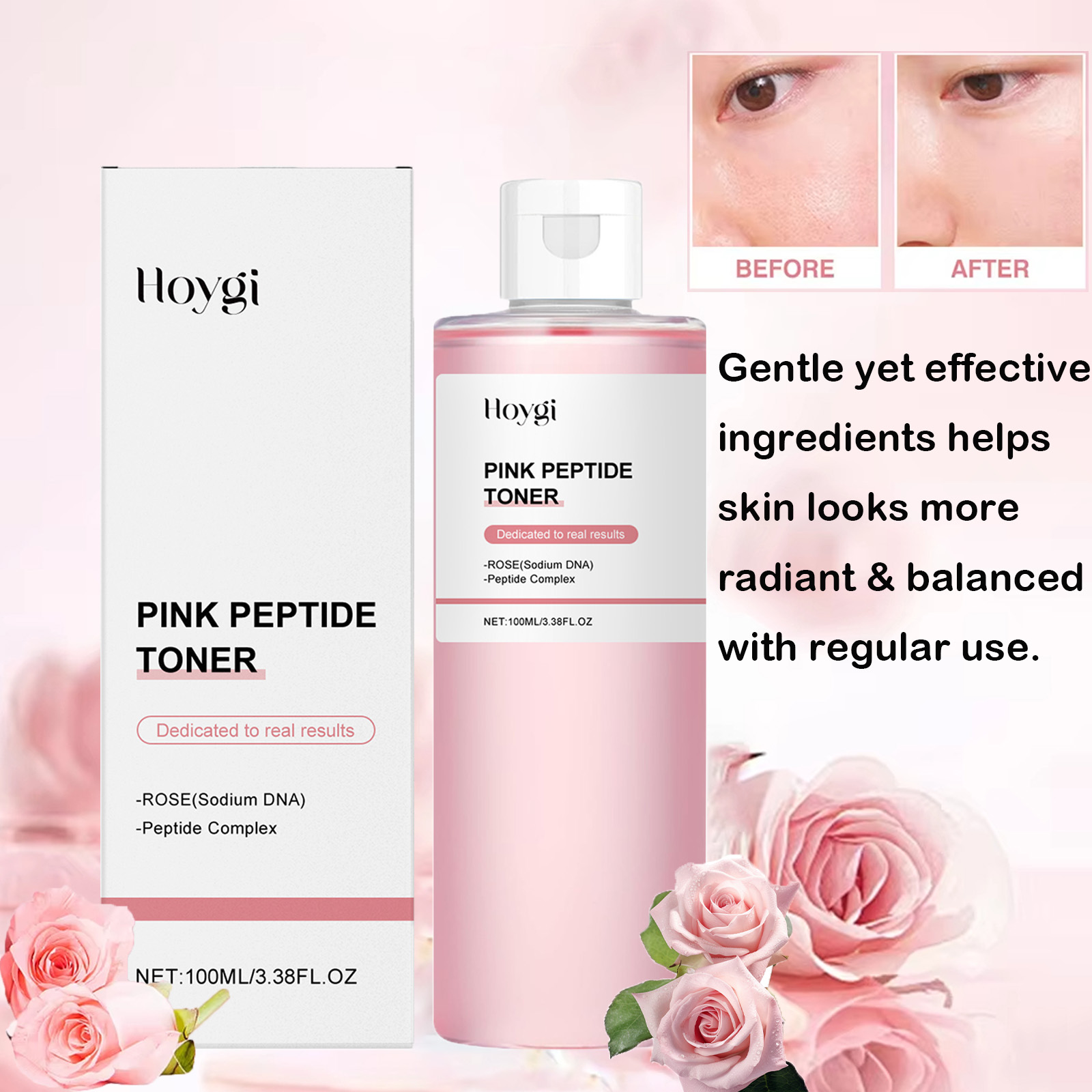 Rose Water Spray - تونر جوهر الورد متوهج البشرة مهدئ
