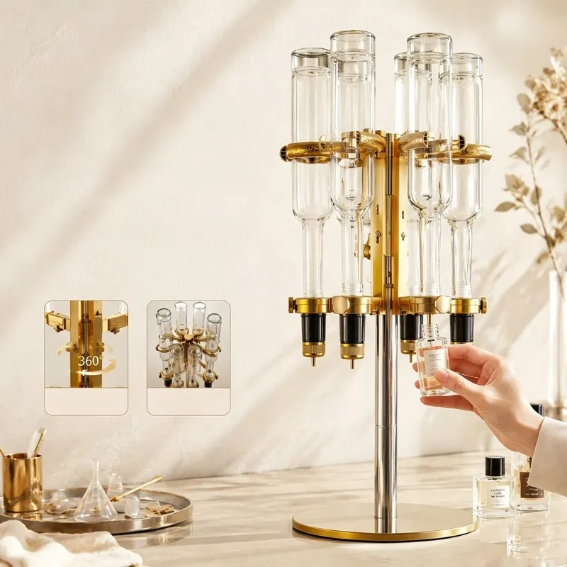 حامل عرض جديد لـ 6 زجاجات عطر  - مراجعة Perfume Fragrance Bar وسعره
