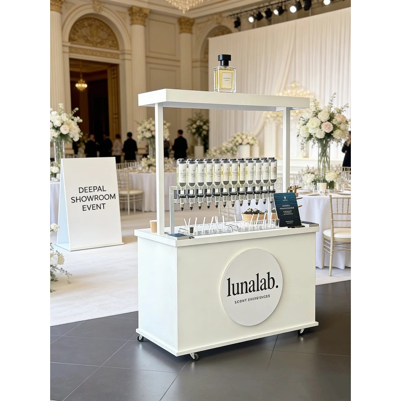 حامل عطور فاخر ذهبي للمكتب، مو - مراجعة Perfume Fragrance Bar وسعره
